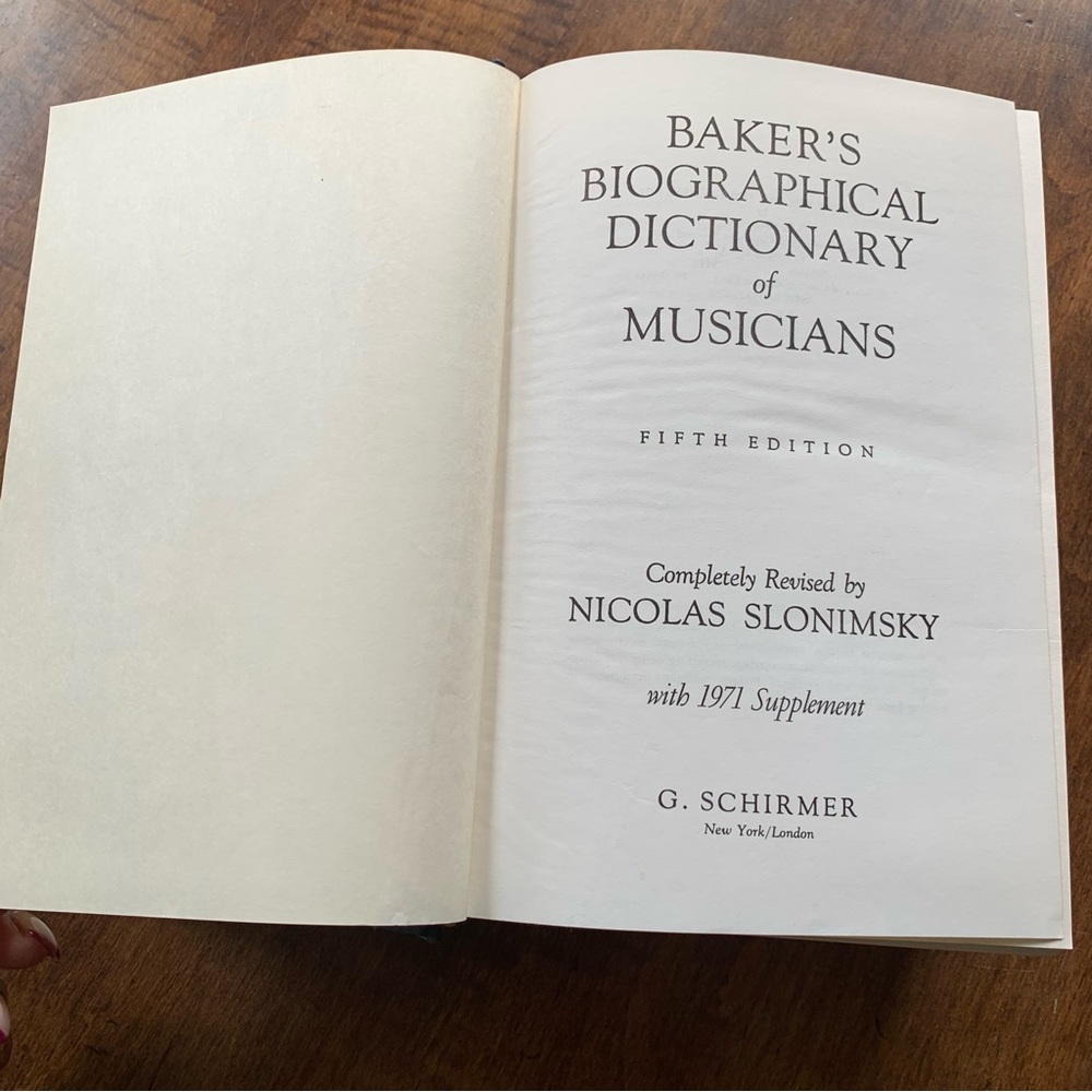 Vintage Baker’s Biographical Dictionary of Musicians 5th Edition - Picture 4 of 12